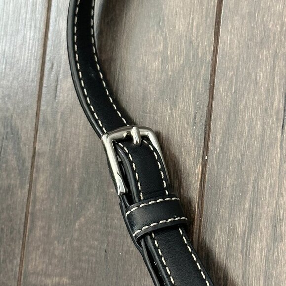 Coach Black & Gray Signature File Cross Body Bag Style #C1168-F17120 - Picture 6 of 16